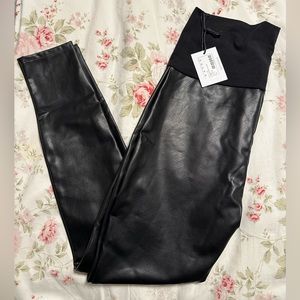 Hatch Maternity Faux Leather Leggings